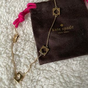 Kate spade necklace with signature spade icons